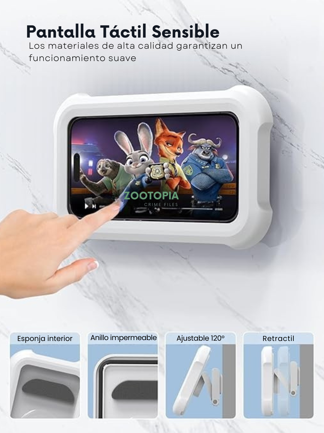 Soporte para teléfono impermeable 360°